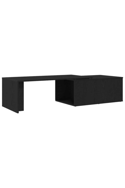 vidaxl Masă de cafea Stejar Negru 150 x 50 x 35 cm Lemn compozit