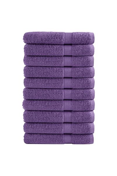 vidaxl Prosoape de saună Premium SOLUND 10 bucăți. violet 80 x 200 cm 600 g/m²