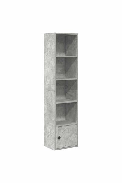 vidaxl Bibliotecă, gri beton, 31x24x127 cm, lemn prelucrat