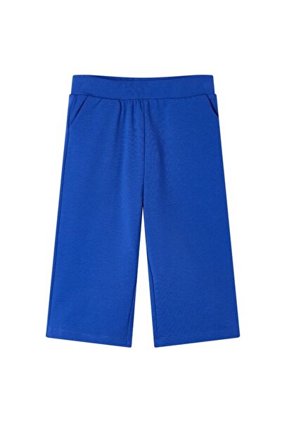 vidaxl Pantaloni largi pentru copii, albastru cobalt, 140