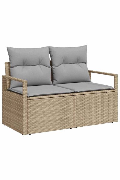 vidaxl Canapea de grădină cu pernă 120 x 62 x 69 cm poliratan