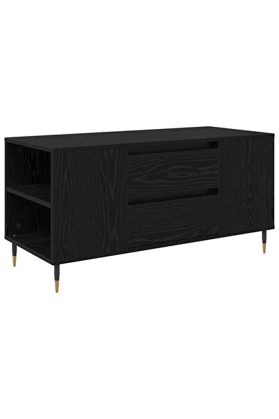vidaxl Masă de cafea Stejar Negru 102 x 44,5 x 50 cm Lemn compozit