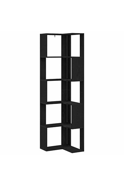 vidaxl Bibliotecă Stejar Negru 50 x 50 x 179 cm