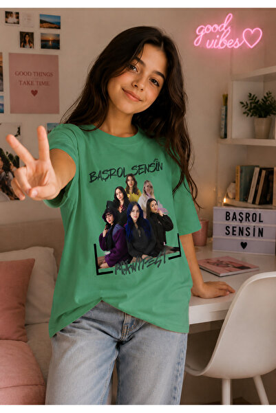 MASİON VESSAİRE Manifest Printed Children's Summer T-Shirt Cotton