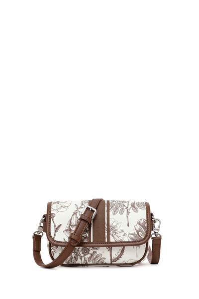 Derimod Women's Brown Printed Mini Crossbody Bag 26Sbd247726