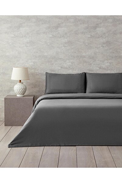 English Home Modello Pamuk Saten Nakışlı Çift Kişilik Nevresim Takımı 200*220...