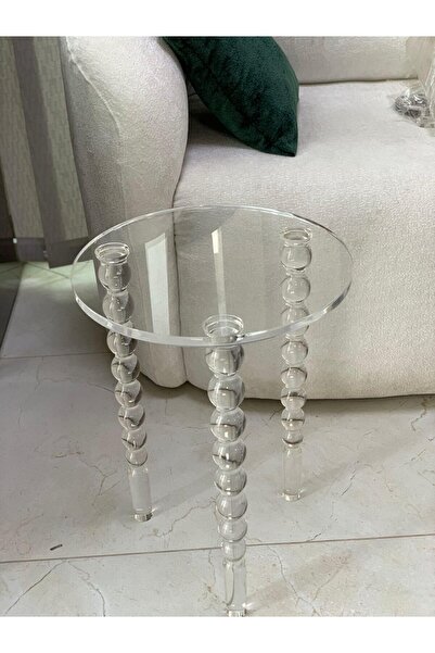 horoof home Luxury Clear Acrylic Side Table – Elegant Modern Design, Sturdy &...