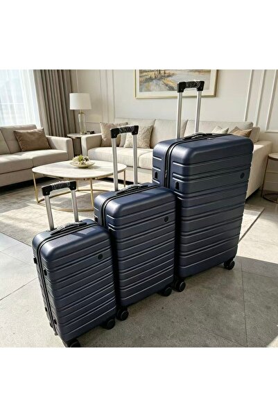 Bleco Large Capacity Striped Rolling Luggage, 20/24/28 Inch Multi-Size Spinne...