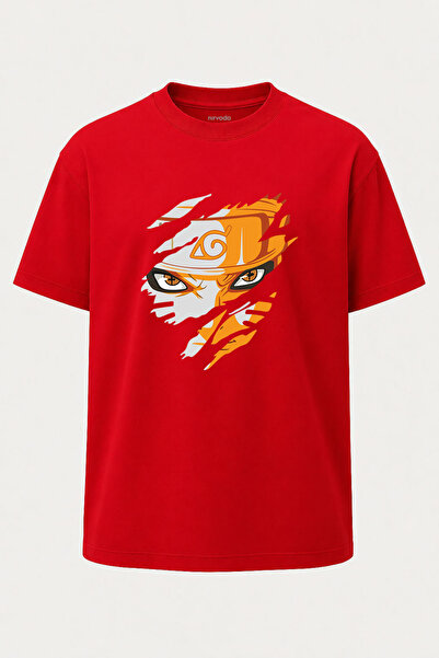 nirvoda Tricou supradimensionat cu imprimeu Naruto - Croială largă