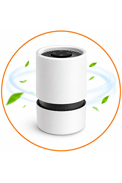 FLEXON Purificator de Aer Compact cu Filtru HEPA si Carbon Activ, Ionizare, E...