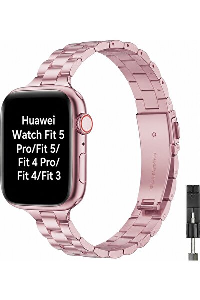 Alstrap Huawei Watch Fit 5 Pro/Fit 5/Fit 4 Pro/Fit 4/Fit 3 Uyumlu Slim Paslan...