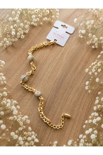 xUPING XUPINF JEWERLY ÇELİK NAZAR BONCUKLU BİLEKLİK 20CM