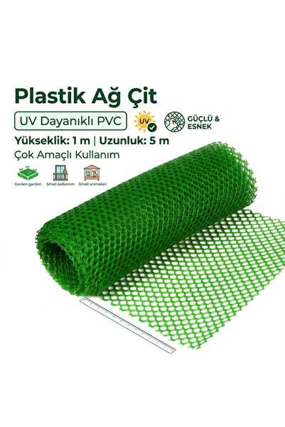 BGA PASLANMAZ Plastik Bahçe Çiti, Balkon Güvenlik Filesi, Kedi Koruma Filesi,...