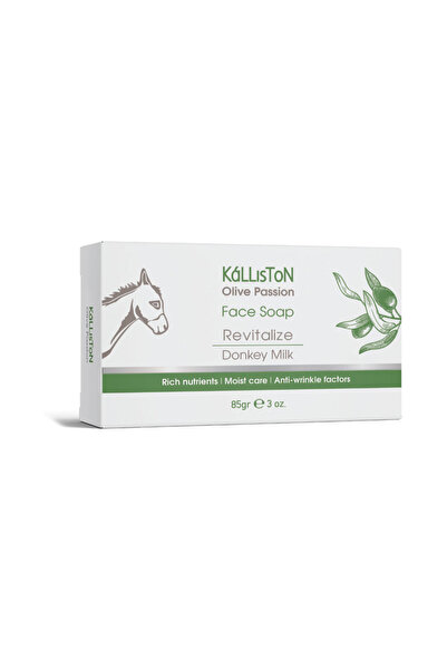 Kalliston KáLLiSToN Olive Passion Ревитализиращ твърд сапун за лице, с магаре...