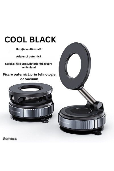 Acmora Suport Telefon Auto Premium MagSafe, Prindere Magnetica si Fixare prin...