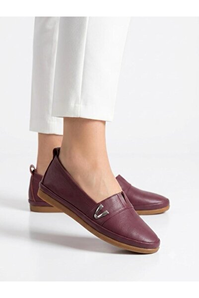Lütfi Women's genuine leather orthopedic flat shoes