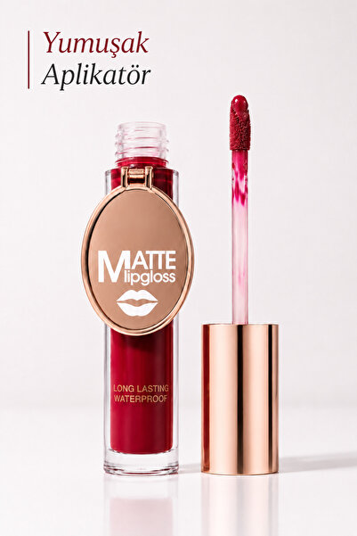 Sudedi Home Kalıcı Mat Likit Ruj Waterproof Matte Lipgloss Suya Dayanıklı Gül...