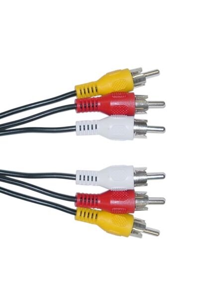 POWERTECH καλώδιο 3x RCA σε 3x RCA CAB-R004, 1.5m, μαύρο