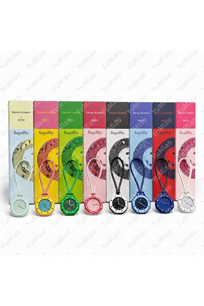 thmz Poproyal Royal Pop Boyun Askılı Saat Unisex Tasarım Kolye Saat Renkli Fa...