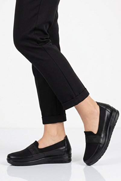 Aspor Black Women's Flat Casual Casual Casual Shoes