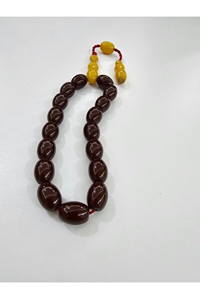 Efekentli Zeyzun Usta İmzalı Bilek Boy Efe Maskot Sıkma Kehribar Tespih 15 x ...