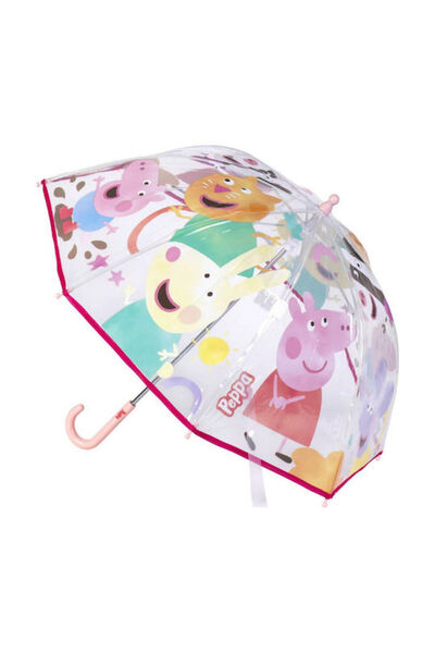 Cerda Peppa Pig Παιδική Ομπρέλα Μπαστούνι Διάφανη με Διάμετρ�