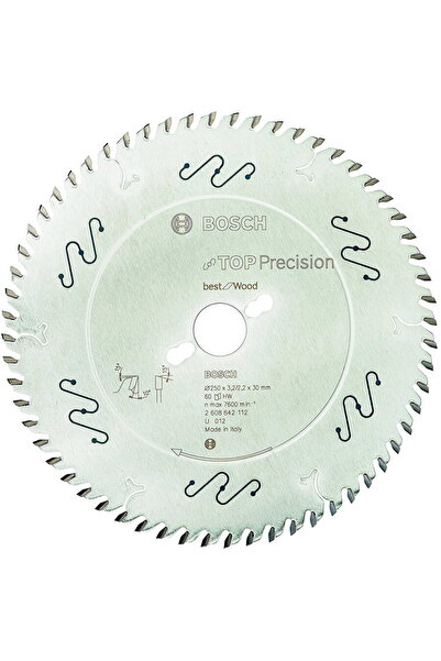 Bosch Panza fierastrau circular pentru lemn, 250x30x3.2/2.2 mm, 60 dinti