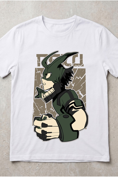 Silkensoul My Hero Academia Costumed Deku Anime Printed Standard Fit Unisex T...