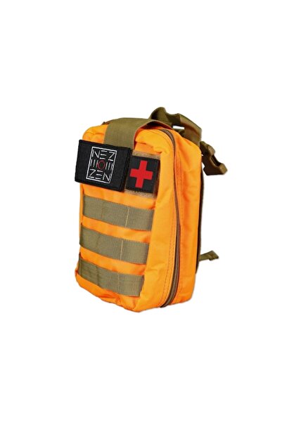 NEZ Borsetă tactică de șold portocalie militară – Geantă modulară tip MOLLE