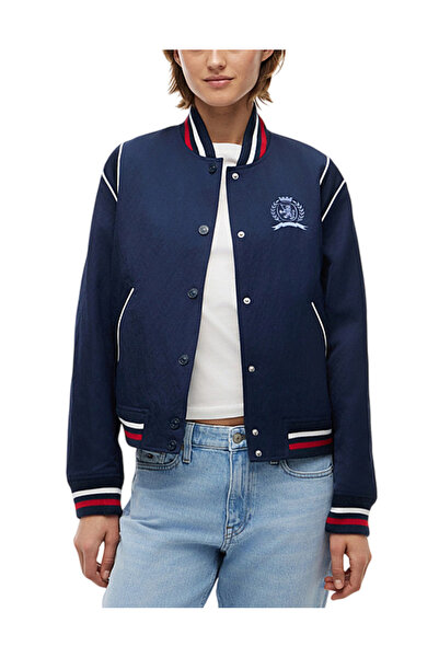 Tommy Hilfiger Γυναικείο Crest Varsity Μπουφάν Navy Μπλε Tommy Jeans DW0DW229...