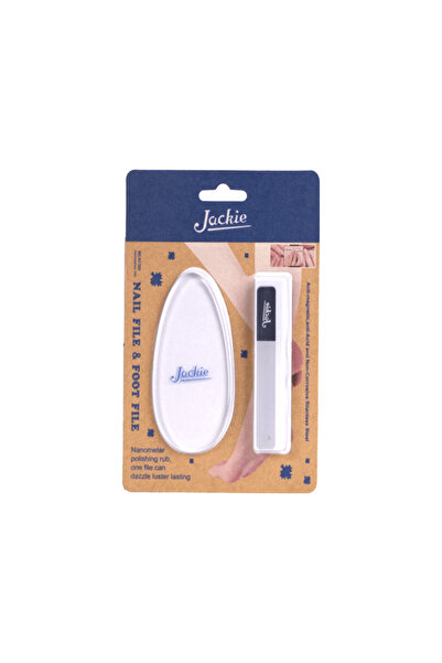 jackie Glass Nail Polisher & Glass Foot File Jaki