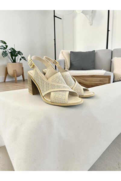 Mammamia D26Ys-2875 Cream Genuine Leather Full Orthopedic Casual Women's Dail...