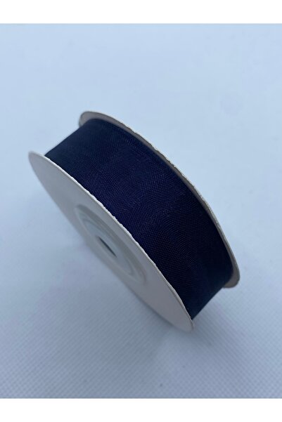 Lorin hobi Navy Blue 2 cm 20 Meters Organza Tulle Ribbon No;3143