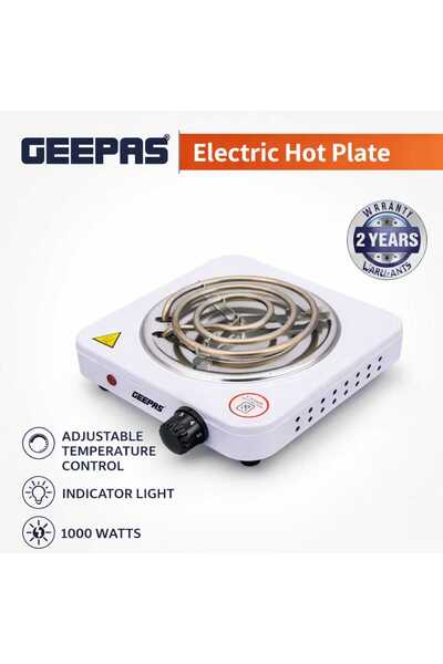 Geepas Electric Hot Plate 1000W Portable Cooking Stove with Control