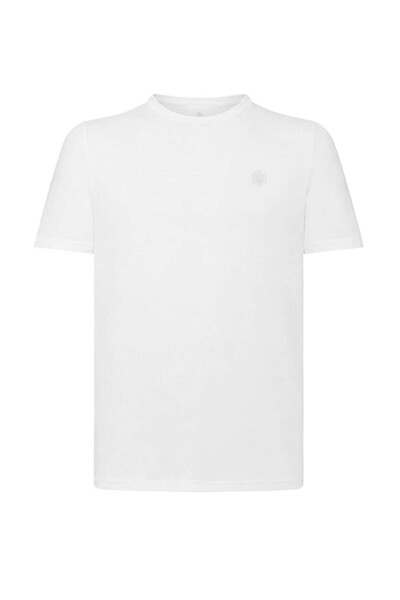 lumberjack MB CT102 C NK T-SH 6FX Λευκό Ανδρικό T-Shirt A102064375