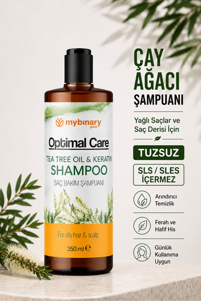 My Binary Global Tea Tree Shampoo - Purifying and Balancing Anti-Dandruff Sal...