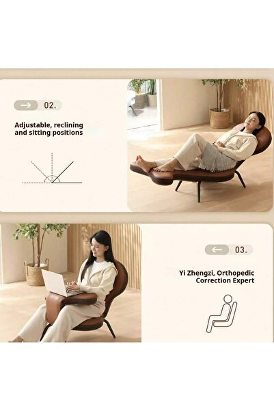 Shangxing Three-fold lazy sofa - 3-in-1 folding sofa.A light luxury living ro...