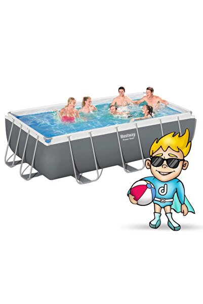 BESTWAY Piscina Supraterana cu Cadru Metalic Bestway, Dreptunghiulara, 404x20...