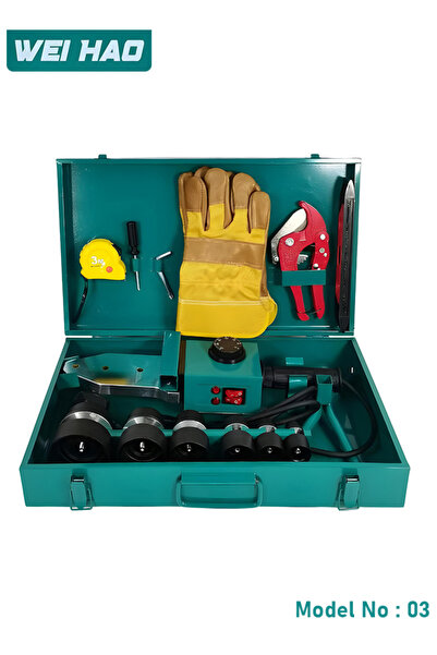 WEI HAO Model 03 Plastic Pipe Welding Machine Kit 20-63mm 600-2000W Adjustabl...