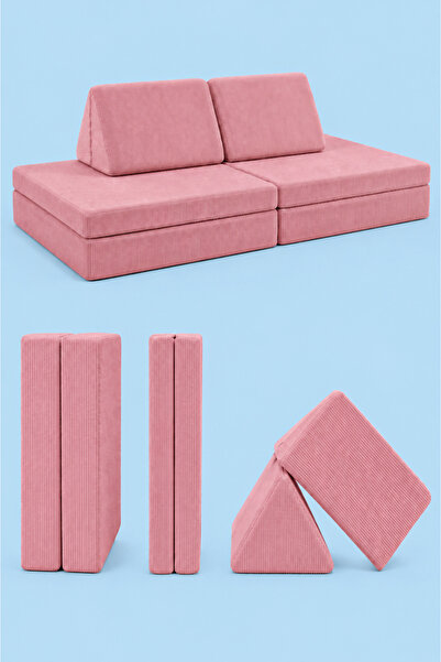 GOOD NİGHT Funbed Sofa Çocuk Oyun Koltuğu, Modüler Katlanır Yatak ve Oyun Min...