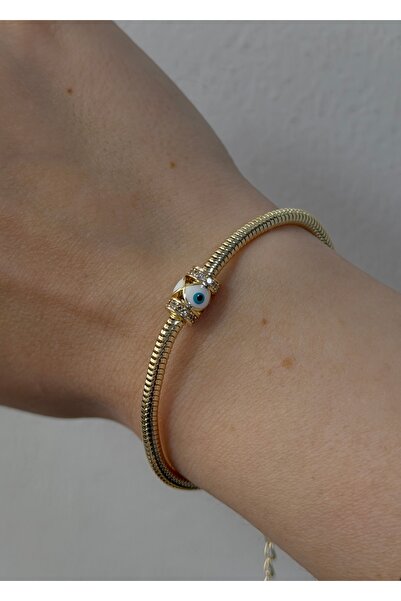 KİLİGİSTANBUL Gold Lucky Eye Bracelet 16+5 cm
