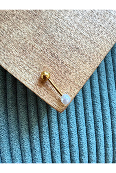 zadenza gold %100 316 L Cerrahi Çelik 3mm İnci Helix Tragus Kıkırdak Conch Çe...