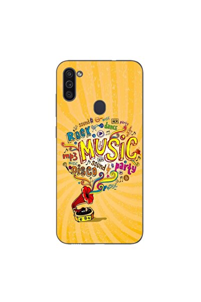 OEM Husa compatibila cu Samsung Galaxy A11 Silicon Gel Tpu Model Muzica la Gr...