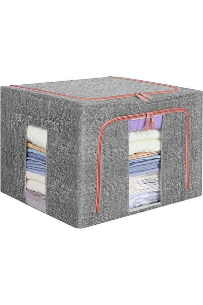 Vivendo Cutie de depozitare pliabila, 22, 66 sau 100L, din bumbac,fereastra f...