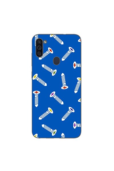 OEM Калъф, съвместим със Samsung Galaxy A11, силиконов гел TPU модел с шарка ...