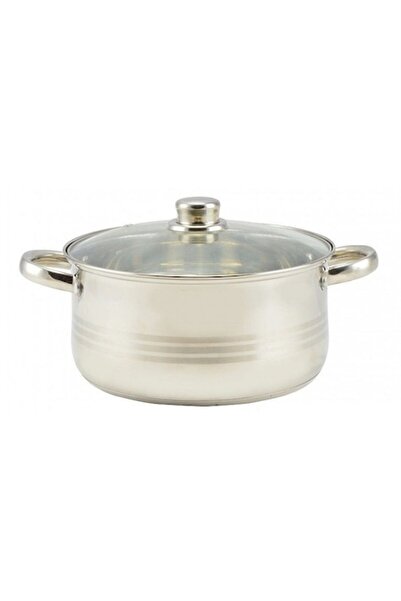 Perfect Home Recipient din inox cu capac de sticlă 22x11cm, 4L
