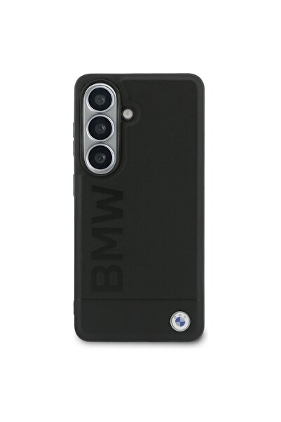 BMW Husă MagSafe din piele cu ștanțare la cald pentru Samsung Galaxy S26, Negru