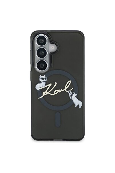 Karl Lagerfeld Husă IML KC Script MagSafe pentru Samsung Galaxy S26, Negru