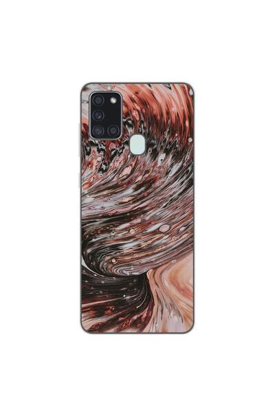 OEM Husa compatibila cu Samsung Galaxy A21s Silicon Gel Tpu Model Copper Stream