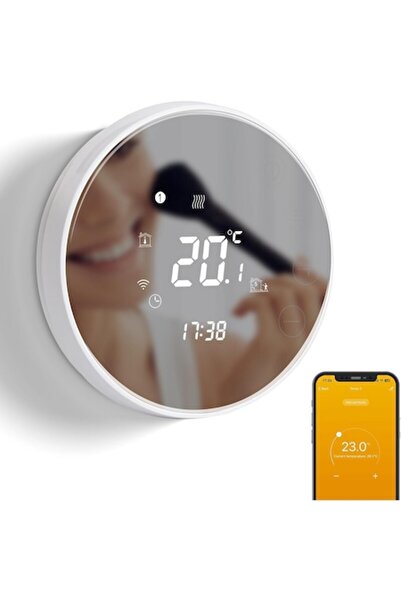 BeOk Termostat inteligent Tuya TGR86WIFI, pentru cazan pe gaz/apă, încălzire ...